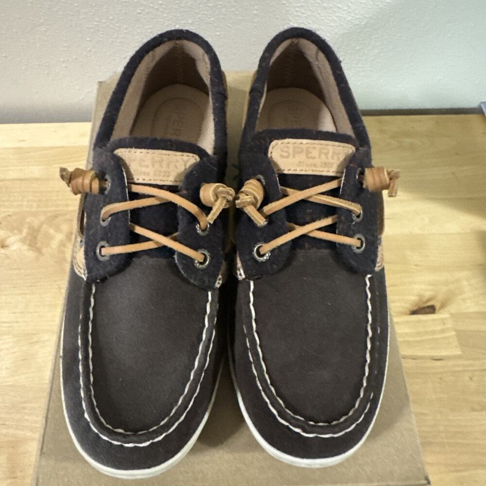 NEW Womens Sperry | Top Sider Songfish Boat Shoe Brown Suede Leather Size 7